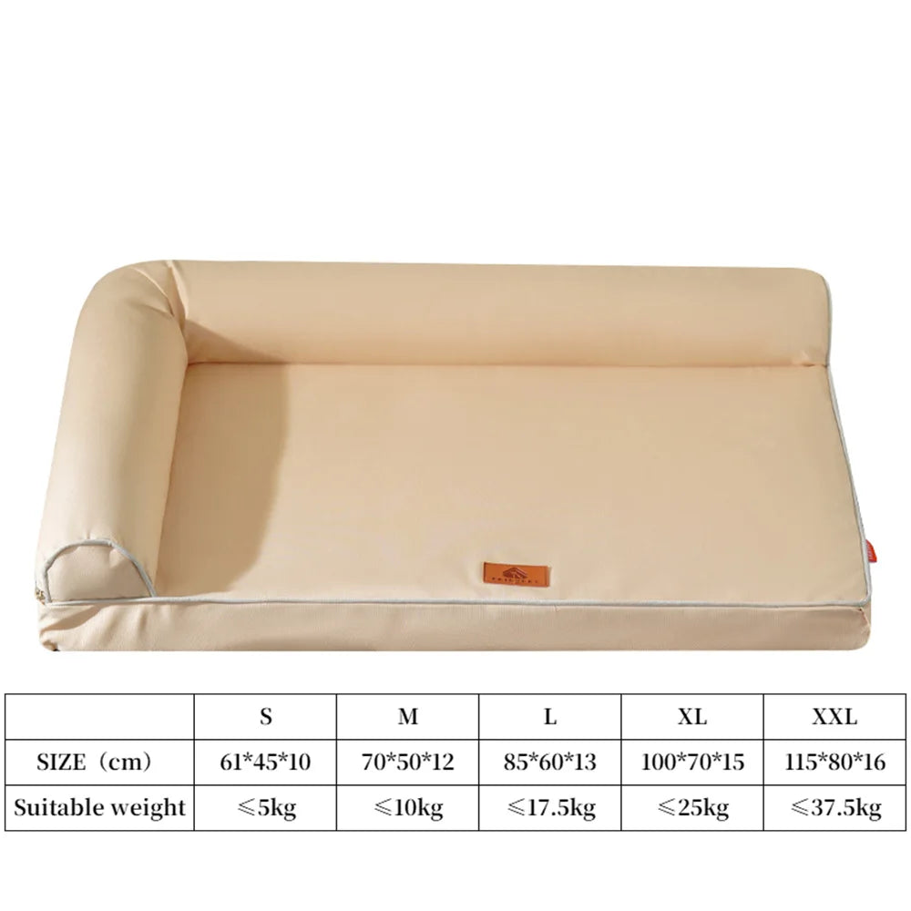 Dog Beds for Large Dogs,Waterproof Dog Bed,Big Pet Bed with Washable Removable Waterproof Pillow Cover and Anti-Slip Bottom