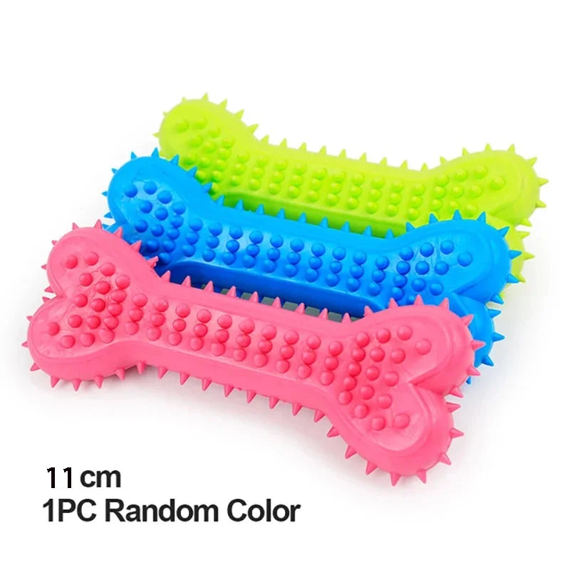 Brinquedos para animais de estimação para cães pequenos Brinquedo de borracha resistente a mordidas para cães Brinquedos para limpeza dos dentes Brinquedos de treinamento para mastigar Suprimentos para animais de estimação Filhotes