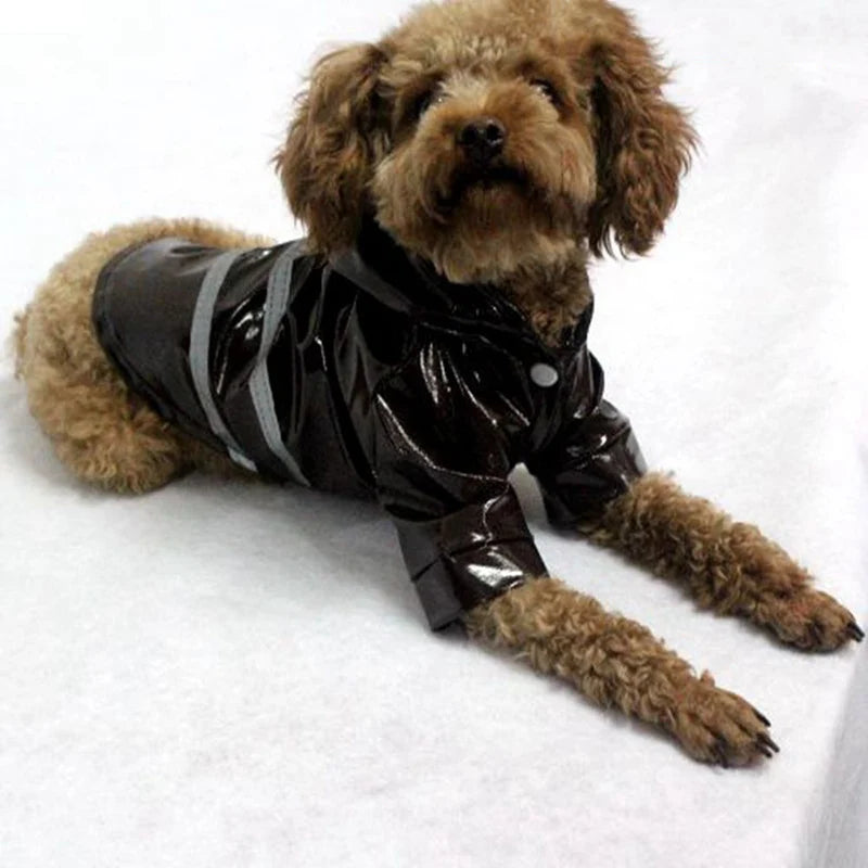 Capa de chuva para cachorro, capa impermeável e refletiva para animais de estimação, capa de chuva para filhotes, gatos, chihuahua, bulldog, animais de estimação, capa, poncho, fantasia