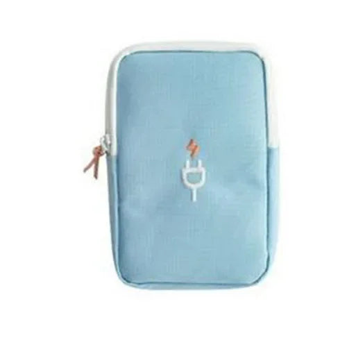 Carregador portátil de viagem, cabo de fone de ouvido, bolsa digital, bolsa de armazenamento, organizador de gadgets de viagem, acessórios eletrônicos, estojo de armazenamento
