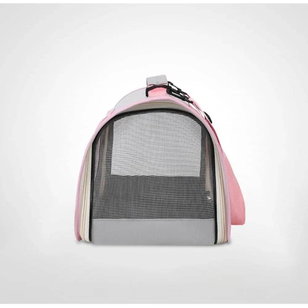 Bolsa de transporte portátil para gatos, bolsa dobrável para gatos, bolsa de ombro respirável para cães pequenos, gatos, bolsa de transporte para cães e gatos