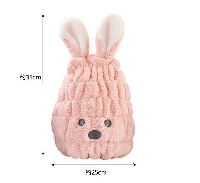 Hair Drying Towel for Kids Girls Soft Absorbent Kids Dry Hair Cap Kids Hair Towel Wrap Head Towel Wraps for Kids