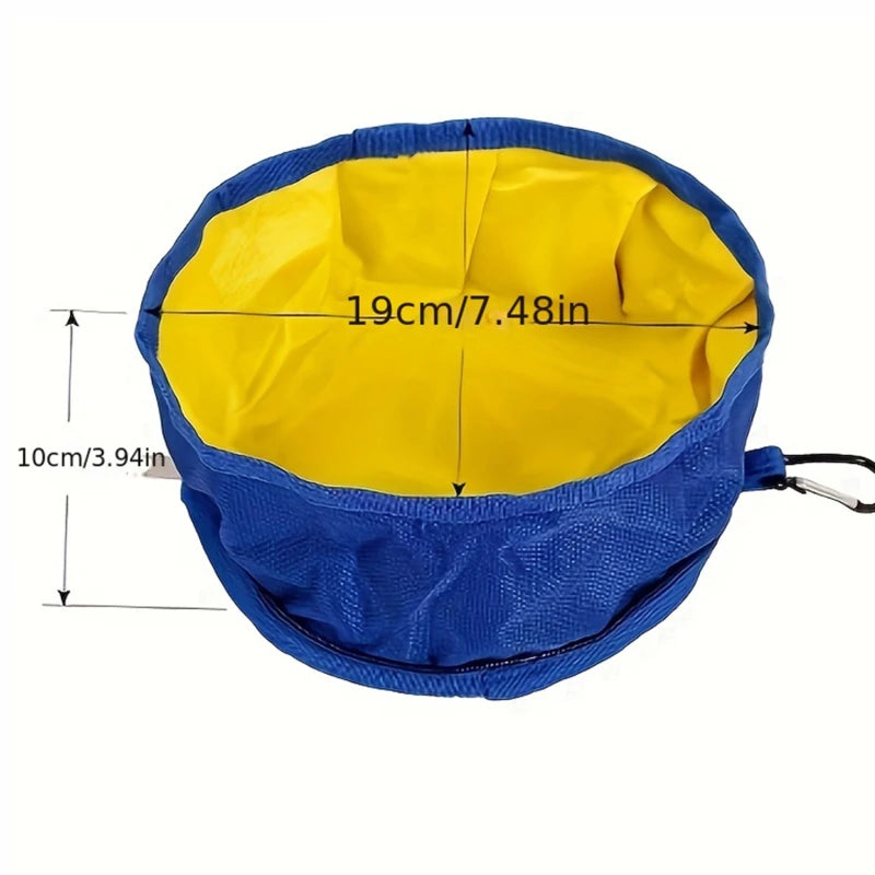 Alimentador portátil para animais de estimação, tigela dobrável e conveniente para alimentação de água para cães, filhotes e gatos, tigela dobrável para áreas externas, suprimentos para animais de estimação