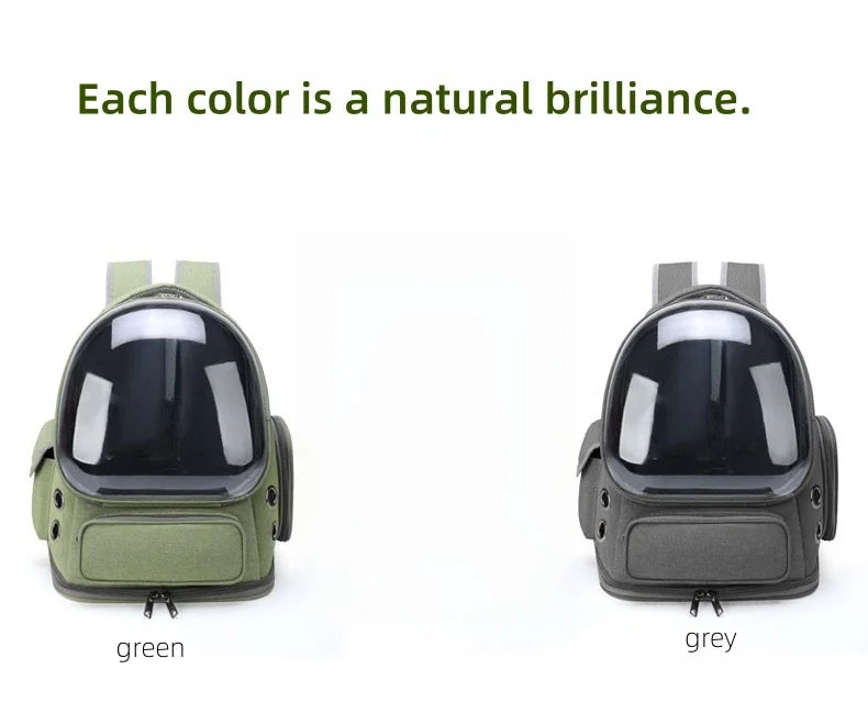 Mochila transparente para transporte de animais de estimação, essencial para viagens ao ar livre, para gatos e cães pequenos, design respirável, suprimentos premium e confortáveis ​​para animais de estimação