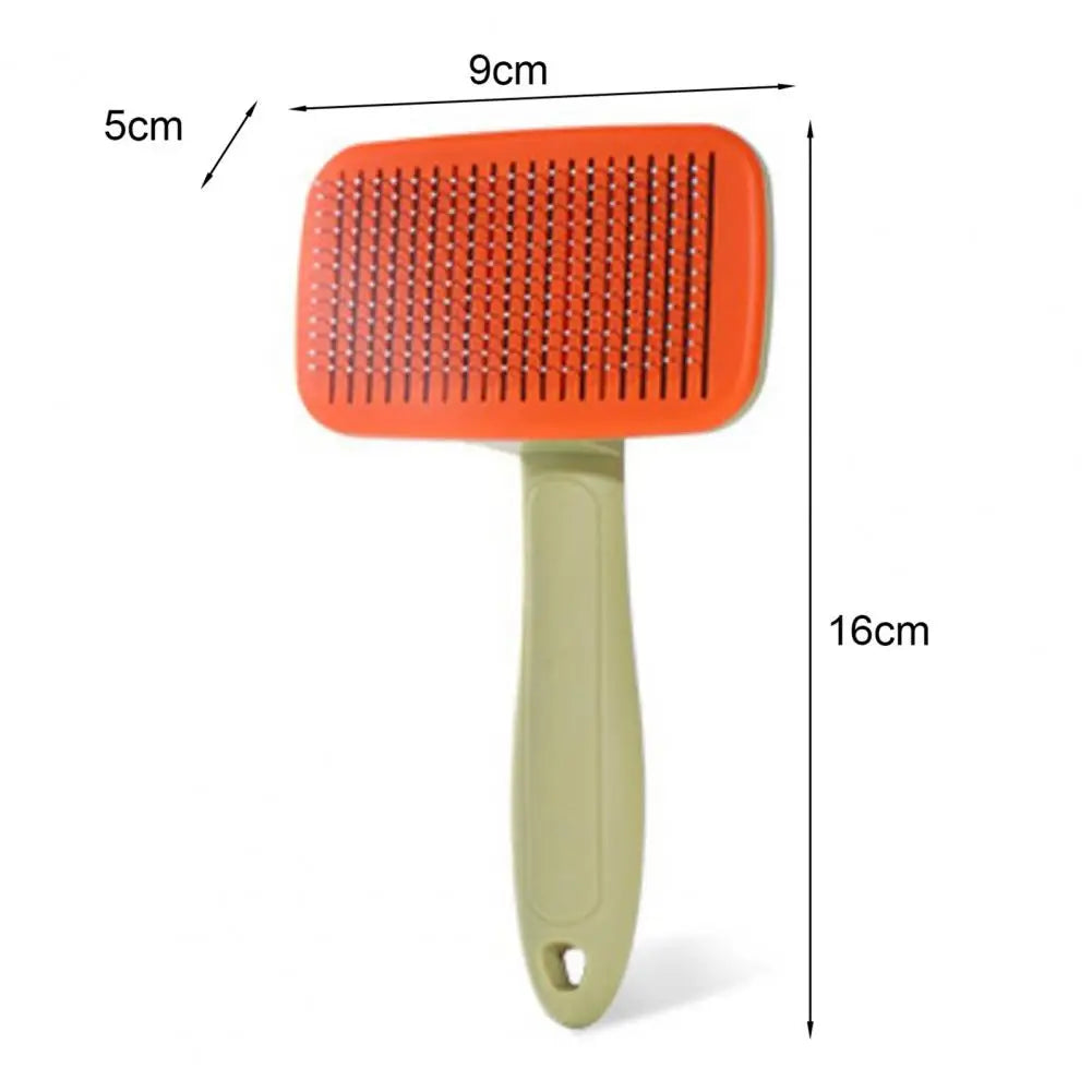 Escova para animais de estimação para cães, escovas de higiene para animais de estimação que não agridem a pele de gatos e cães, pente autolimpante, ferramenta de massagem para filhotes