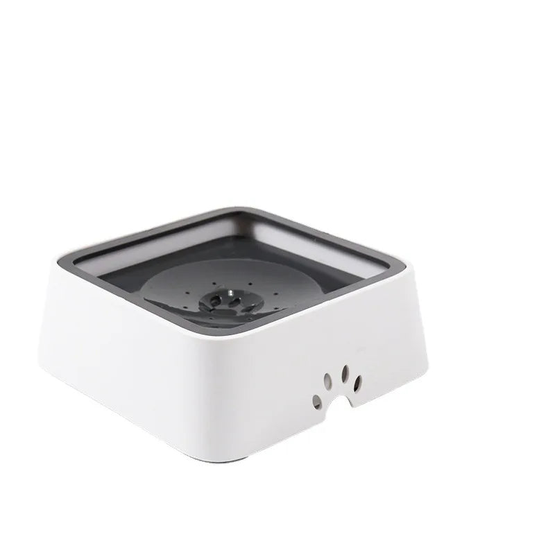 Tigela para animais de estimação, tigela para cães, sem boca molhada, tigela flutuante para evitar batidas, bebedouro para gatos, tigela para cães à prova de respingos