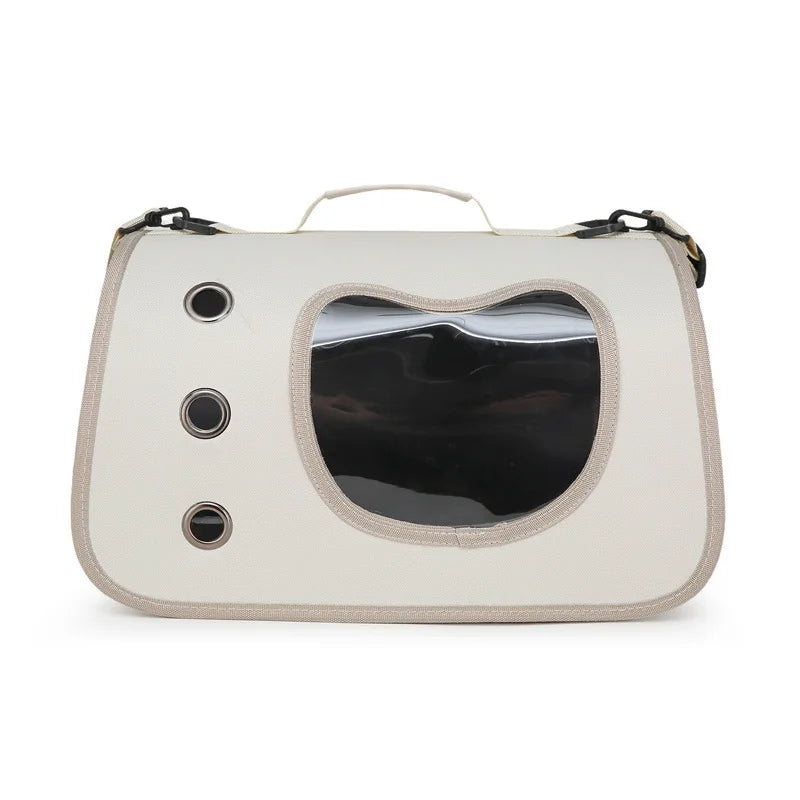 Bolsa de transporte para animais de estimação, dobrável, respirável e portátil premium, leve para cães e gatos pequenos, bolsa de ombro para transporte de gatos e gatinhos ao ar livre