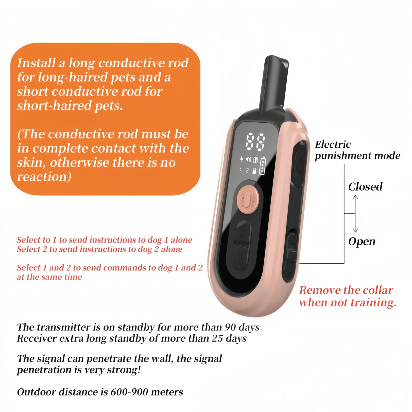YHLC Smart Automatic Anti Barking Dog Collar HD Digital Display Waterproof Collar For Dog Rechargeable Bark Stopper Stop Barking