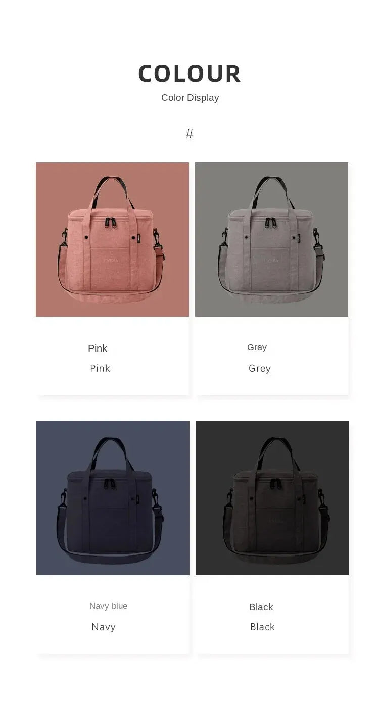 1 bolsa térmica para almoço para homens/mulheres, bolsa térmica grande reutilizável com alça de ombro para trabalho, escritório, piquenique, praia, viagem