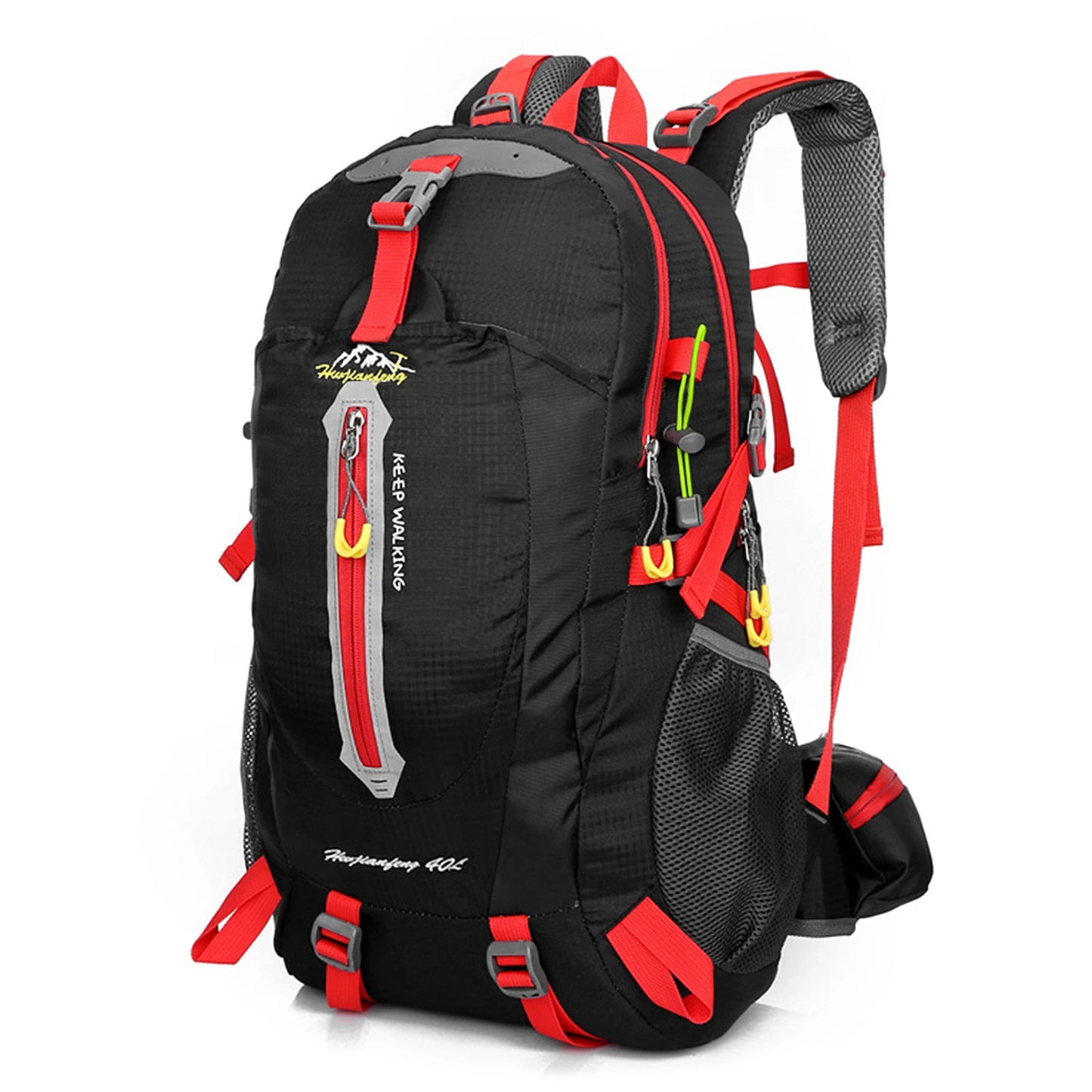 Mochila de viagem resistente à água de 40L para acampamento, caminhada, laptop, mochila de caminhada, escalada, mochilas para homens e mulheres, suprimentos para caminhada