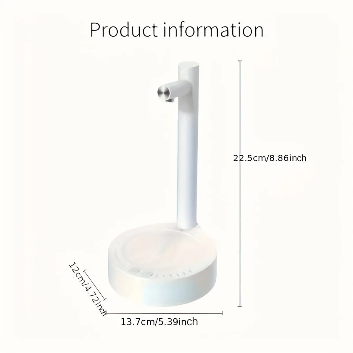 1 bomba de água de mesa inteligente recarregável USB, dispensador de água elétrico tipo balde, bomba de água pequena automática, adequada para uso externo