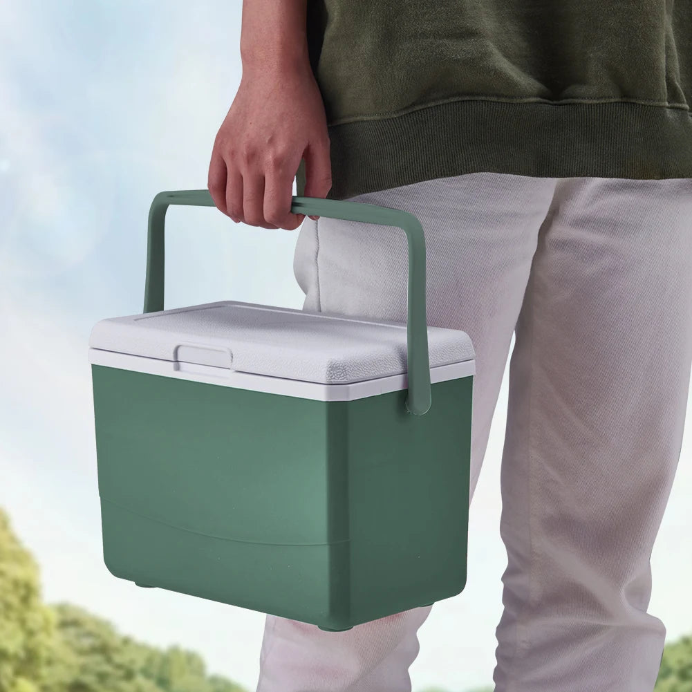 Caixa térmica portátil com isolamento térmico de 3 litros e alça para piquenique, balde de gelo, caixa térmica para armazenamento de alimentos e camping