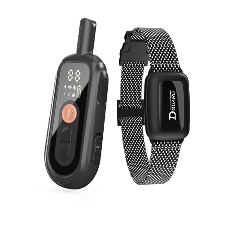 1100m Digital Dog Training Collar Waterproof Rechargeable Remote Control Pet with LCD Display for All Size Shock Vibration Sound
