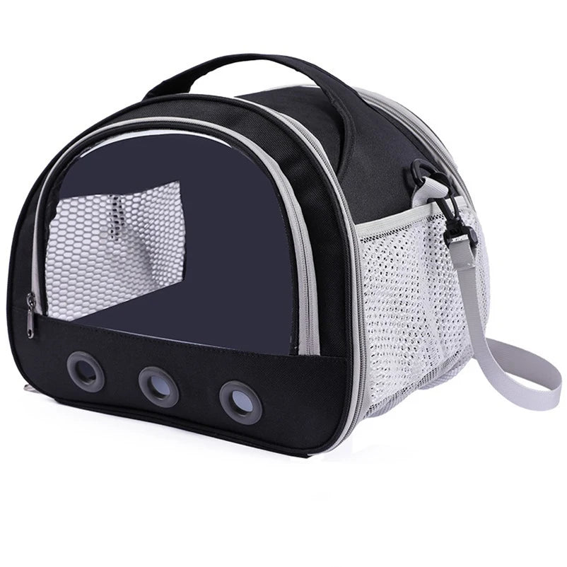 Bolsa de transporte para cães, gatos, pássaros e coelhos com almofada de algodão grosso, mochila de aviação para animais de estimação, bolsa de viagem portátil anti-sufocante, bolsa para cães de estimação