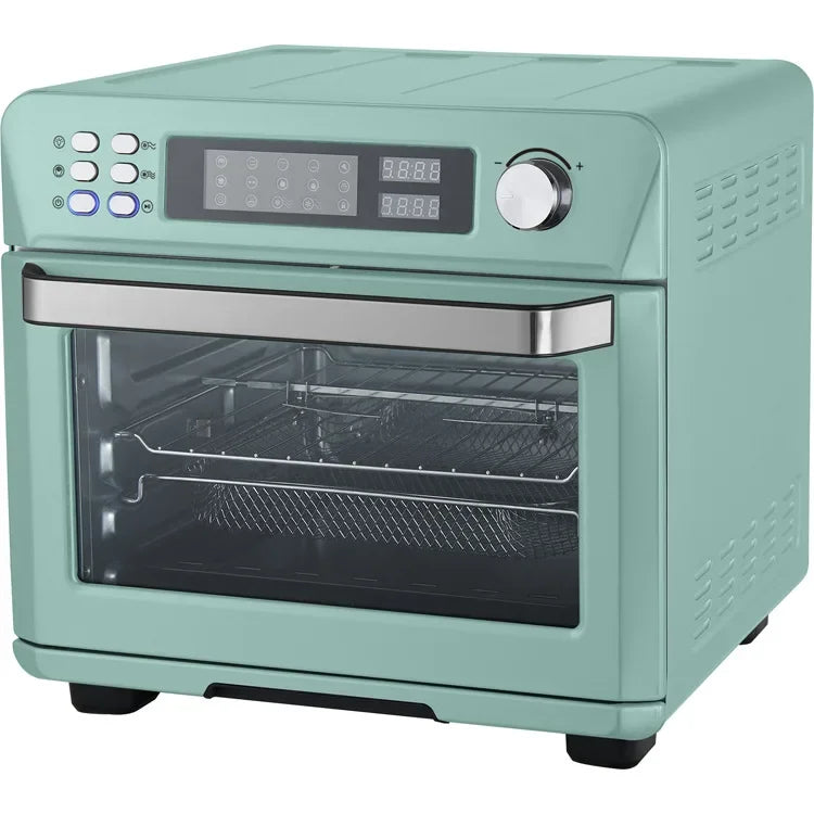 %a Tela digital de 24L, aquecedor de fritadeira elétrica multifuncional, fritadeira de ar personalizada preta e prateada de grande capacidade