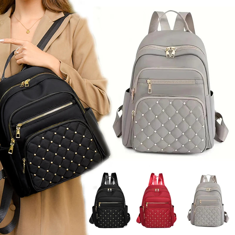Mochila de viagem, bolsa de ombro duplo, mochila escolar de viagem da moda, bolsa multifuncional feminina de grande capacidade