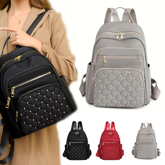 Mochila de viagem, bolsa de ombro duplo, mochila escolar de viagem da moda, bolsa multifuncional feminina de grande capacidade