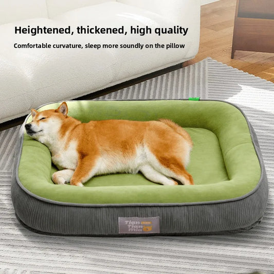 Cat and dog bed, dog mat, removable and washable sleeping mat, small and medium-sized dog pet sofa, cat bed