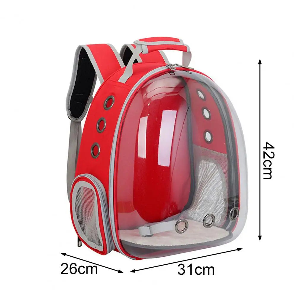 Mochila para animais de estimação para gatos Mochila de bolha respirável para gatos Cápsula espacial portátil para animais de estimação para viagens, caminhadas, acampamentos, viagens essenciais para animais de estimação