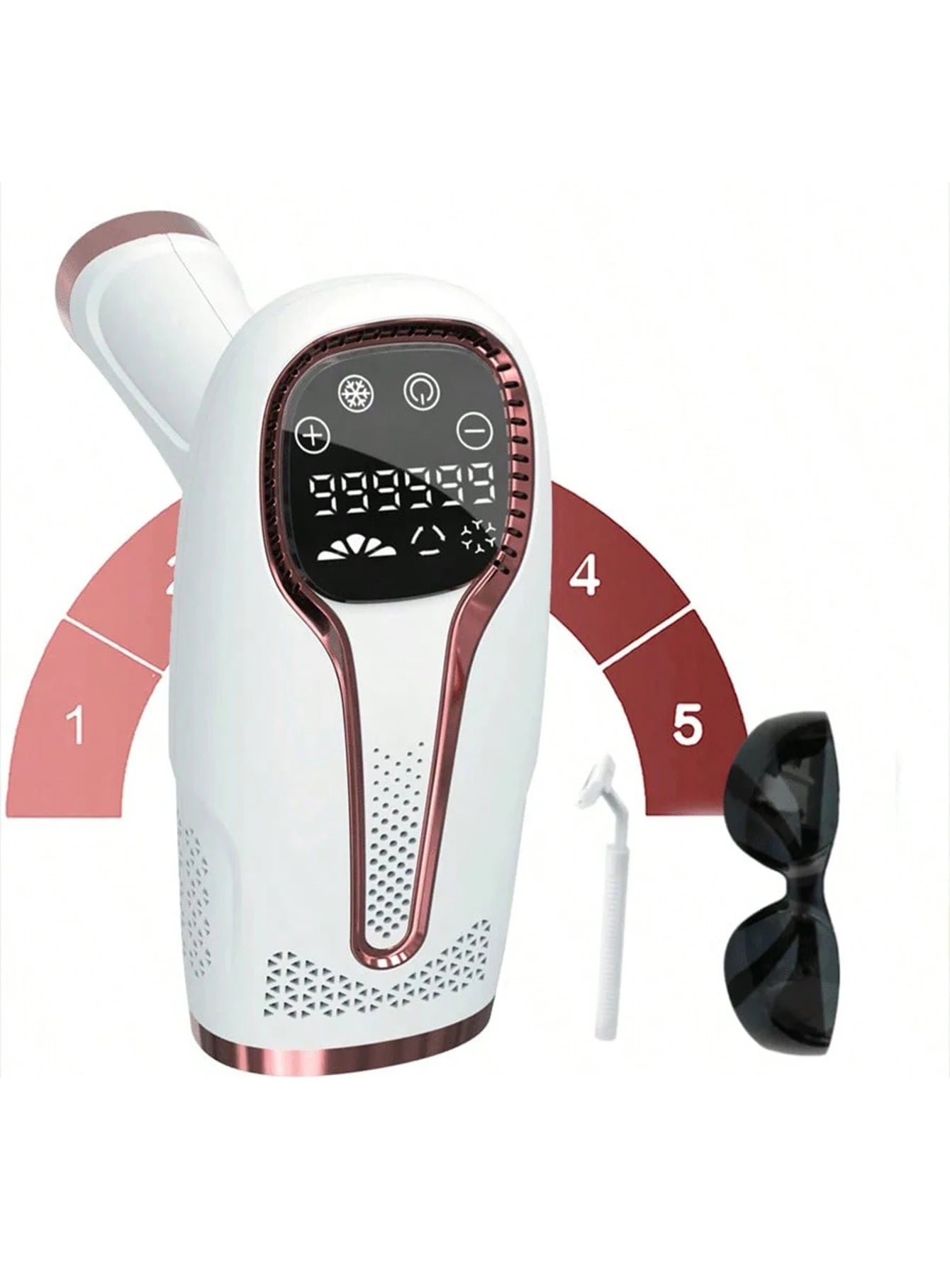 04 Depilador indolor, dispositivo de depilação a laser IPL para mulheres e homens, 3 em 1 para uso doméstico, para corpo inteiro, rosto, axilas, virilha e braços