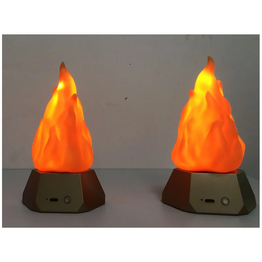 Conjunto de lâmpadas LED de simulação de chama A02M-2Pc para acampamento ao ar livre e paisagismo de jardim, iluminação decorativa para mesa de jantar