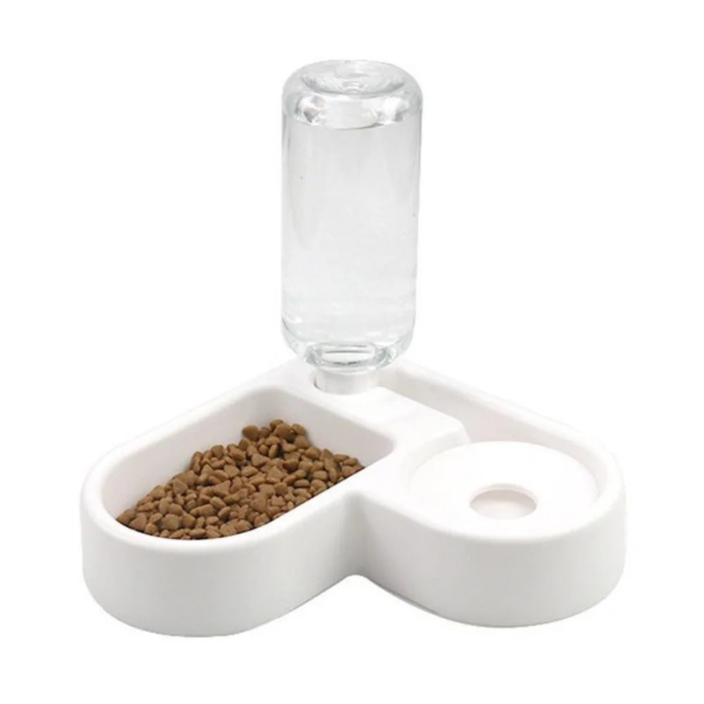 Alimentador automático para animais de estimação de 500 ml, tigela pequena, portátil, para comida de cães e gatos, sala de estar, quarto, produtos para animais de estimação