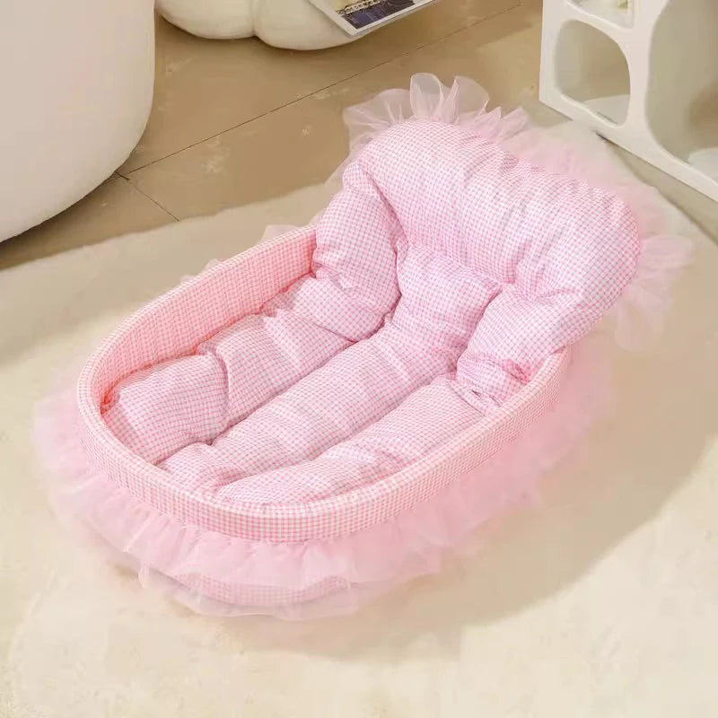 1 peça areia para gatos princesa fofa para todas as estações tapete universal antiaderente sofá cama para cães gatos e cães pequenos e médios suprimentos para animais de estimação
