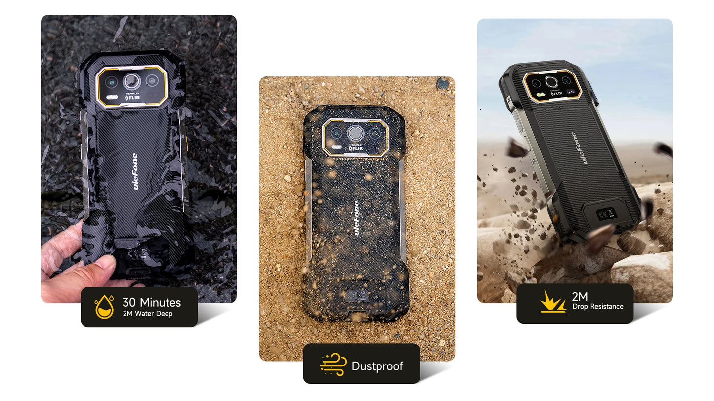 Ulefone Armor 27T Pro 5G, telefone robusto, 10600mAh, Android 14, smartphone com câmera noturna de 50MP+64MP, 6,78" 120Hz, 24GB+256GB NFC
