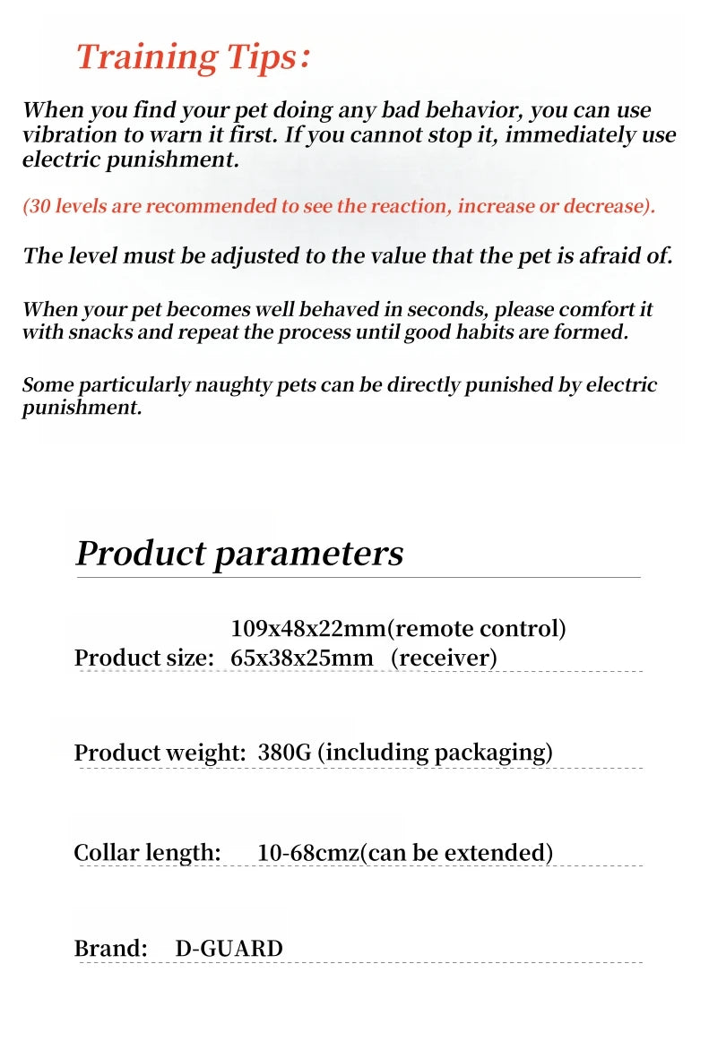 1100m Digital Dog Training Collar Waterproof Rechargeable Remote Control Pet with LCD Display for All Size Shock Vibration Sound