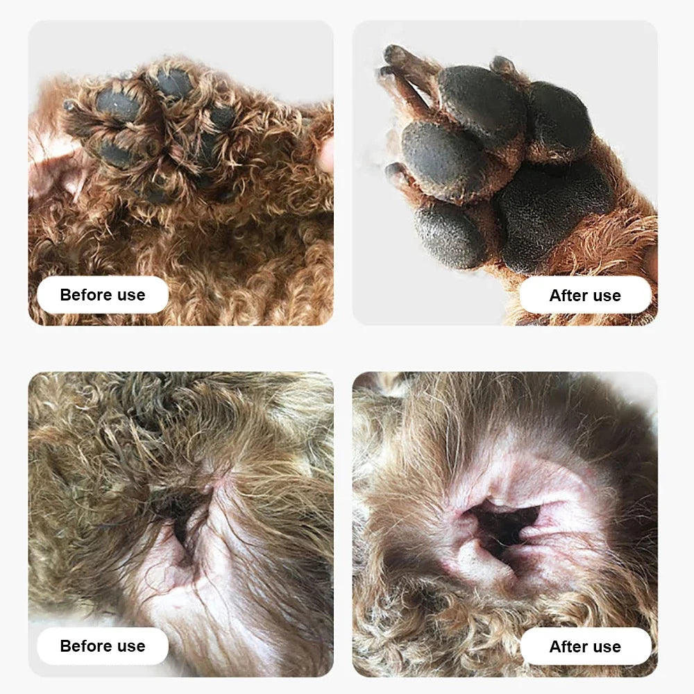 Aparador de pelos de cachorro, cortador elétrico profissional para pelos de patas de animais de estimação, acessórios profissionais para aparar nariz, orelhas e patas de animais de estimação