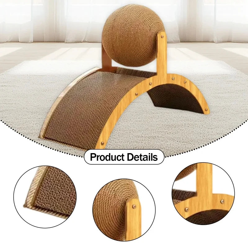 Brinquedo arranhador de coelho para gatos gatinhos brincarem dentro de casa proteger móveis sisal natural arranhador de gato acessório de treinamento para animais de estimação