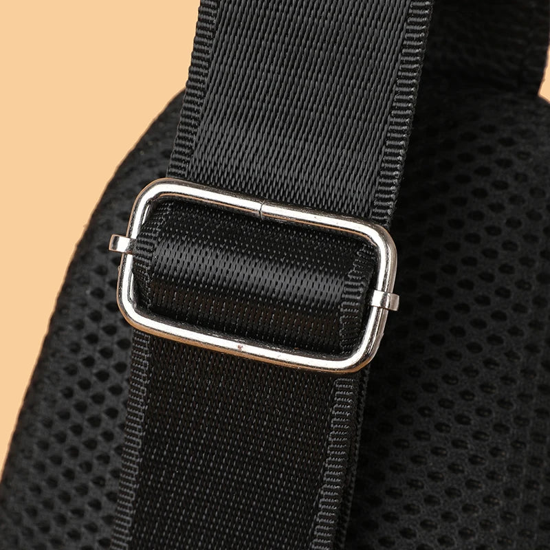 Bolsa de peito masculina 100% couro legítimo, bolsa de ombro masculina, bolsa mensageiro, bolsa transversal casual, bolsa de mão da moda masculina