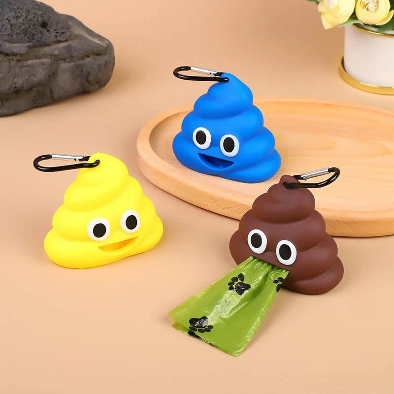 Sacos de lixo portáteis personalizados para caminhada ao ar livre, suporte para sacos de lixo para cães de estimação, dispensador sem sacos de lixo