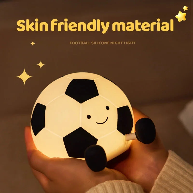 Luz noturna de silicone macio - USB recarregável, controle de toque, lâmpada de cabeceira regulável em 3 níveis para berçário, crianças, bebês e decoração de presentes