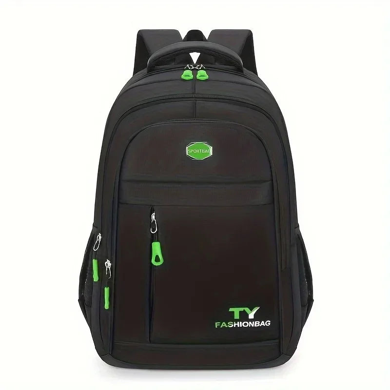 1 Mochila Masculina, Mochila Casual Impermeável de Grande Capacidade, Mochila Ajustável para Computador