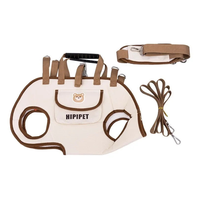 Mochila para cães Air-Lift Carry Harness - Guia respirável e antipuxão para cães pequenos, à prova de fugas e superconfortável!