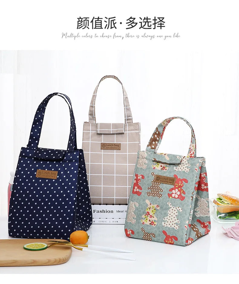 Kids Lunch Bag for School Portable Thermal Bag Children Cartoon Insulated Lunch Bag Cooler Pouch Dinner Container Handbags
