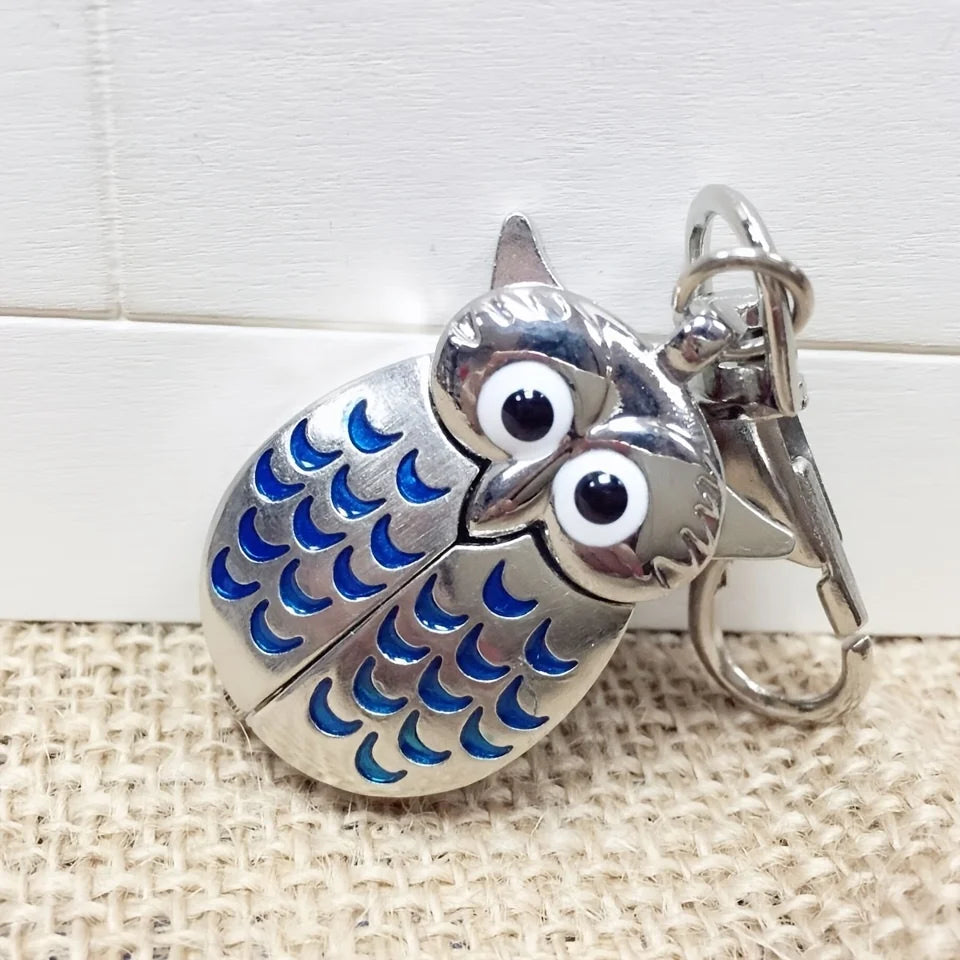 1 peça relógio de bolso criativo infantil retrô prateado com desenho animado, colar feminino, relógio de estudante, escola primária, chaveiro