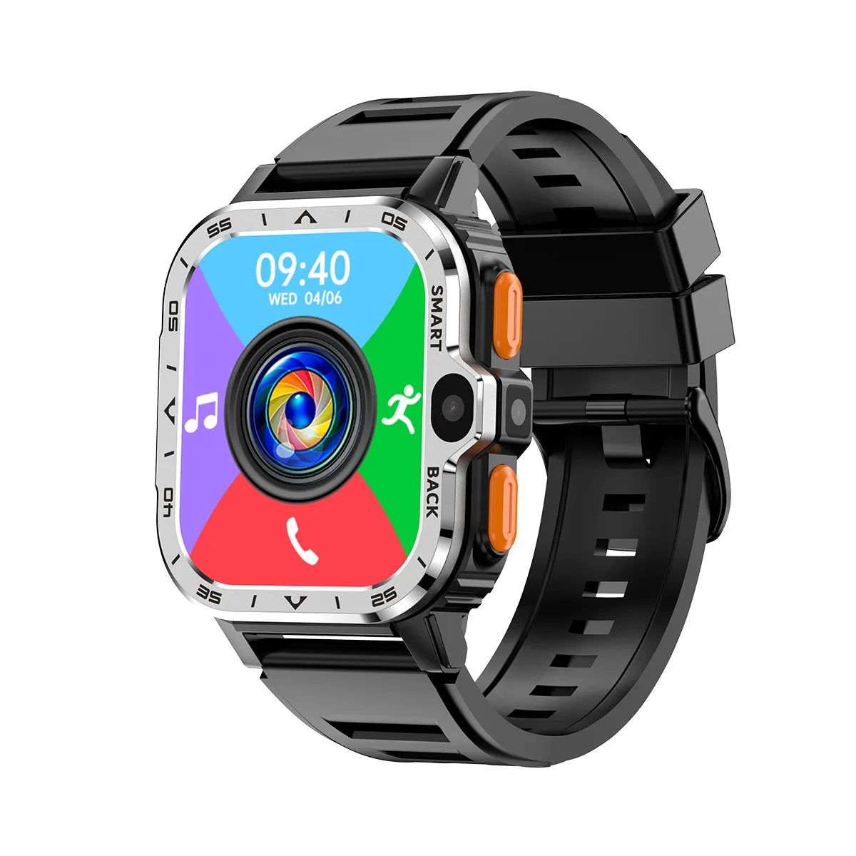 Relógio inteligente Android Valdus PGD masculino GPS 16G/64G ROM Armazenamento HD Câmera dupla NFC 2G 4G Cartão SIM Wi-Fi Sem fio Acesso rápido à Internet
