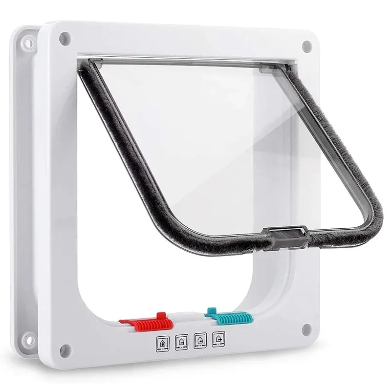 Kit de porta com aba de segurança para cães, gatos e gatinhos, plástico ABS, pequeno, porta para animais de estimação, gatos, cães, portas com aba, acessórios para cães e gatos
