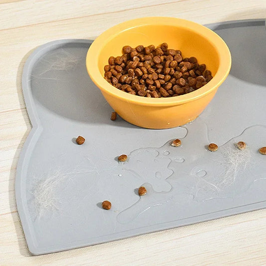 Pet Feeding Mat for Dogs Cats Non-Slip Silicone Cat Food Mat Waterproof Washable Spill-Proof Pet Placement Mat Pet Supplies pet shop