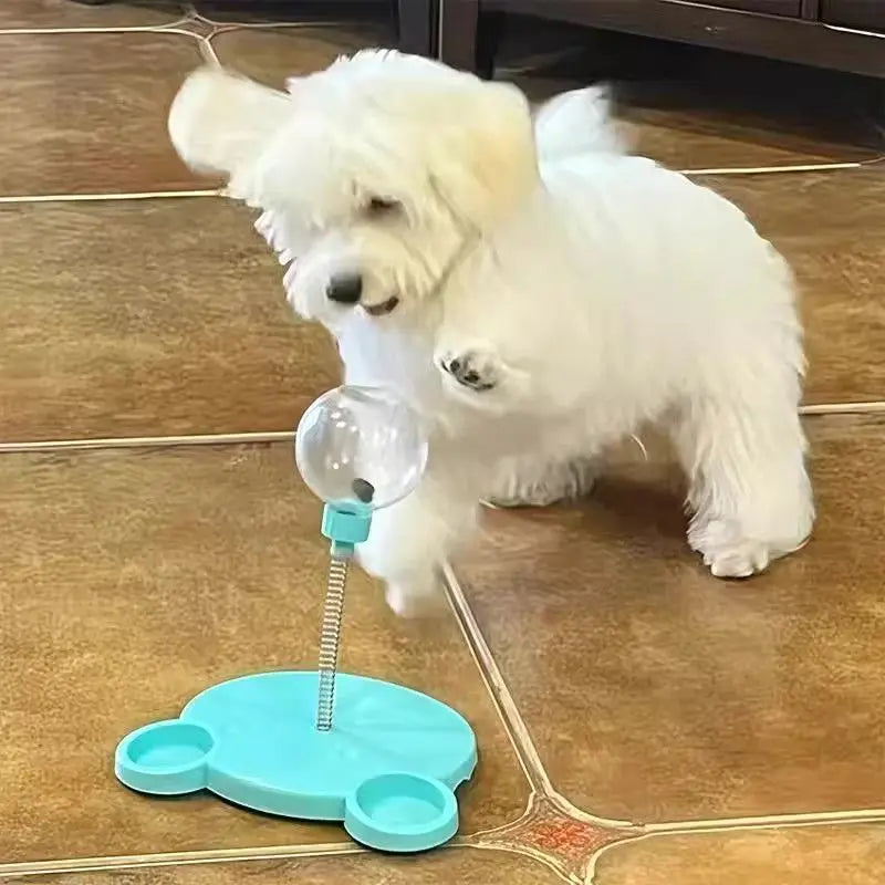 Dog Swing Feeder Ball Self-Entertainment Gadget, Shake & Feed Toy for Teddy, Bichon, Pomeranian & Other Pets
