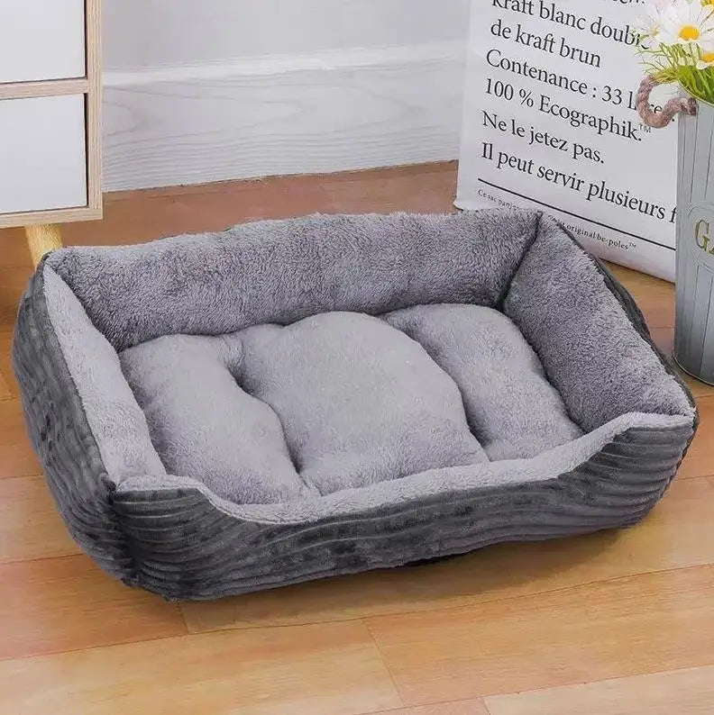 Tapete clássico para animais de estimação, moda canil para cães, cama, casa, respirável, algodão, macio, ninho de gato, cama quente para cães pequenos e médios