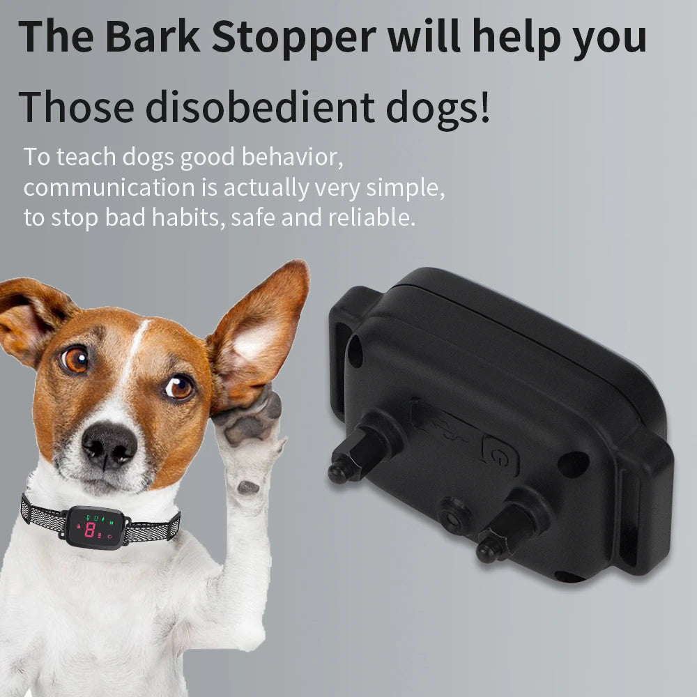 New 800m Electronic Dog Training Collar Remote Control Shock Collar Waterproof Anti Bark Dog Collar with Shock Vibration Sound