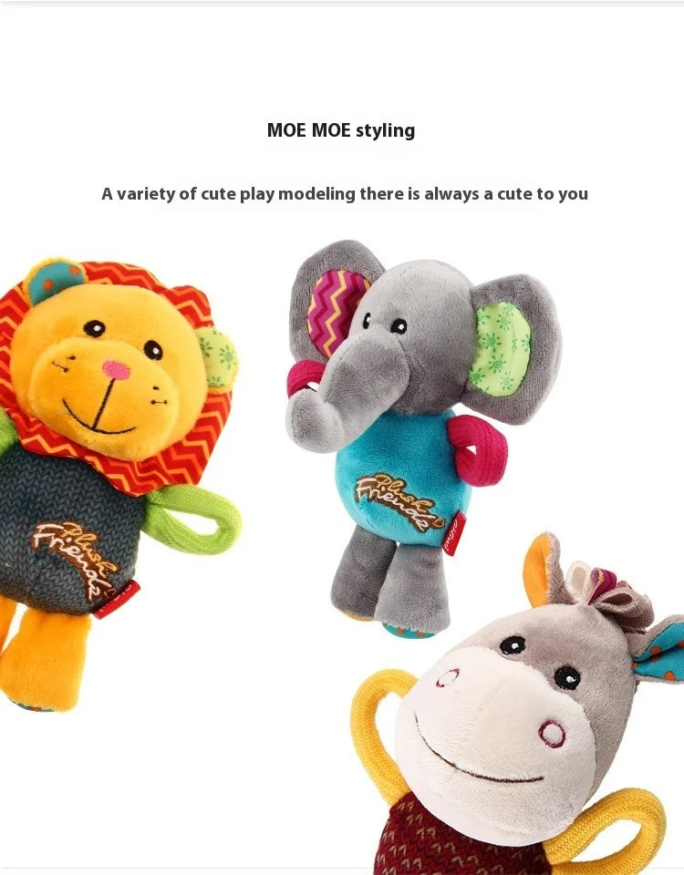 Brinquedo de pelúcia para cachorro GiGwi, série Honour, boneco com chamada de voz, alivia o tédio, cachorro de pequeno e médio porte, brinquedo com som para presente