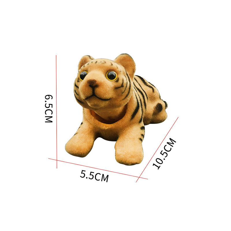 Doll Nodding Dog Shaking Head Resin Simulation Car Dog Toy Dashboard Decoration Car Ornament Cute Car Accessories Girls Women