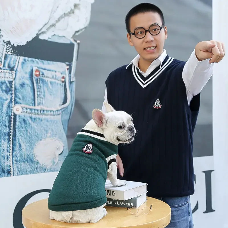 Warm Dog Sweater Winter Clothing Turtleneck Knitted Pet Cat Puppy Clothes Costume for Small Dogs Chihuahua Outfit Sweaters Vest