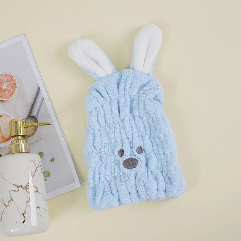 Hair Drying Towel for Kids Girls Soft Absorbent Kids Dry Hair Cap Kids Hair Towel Wrap Head Towel Wraps for Kids
