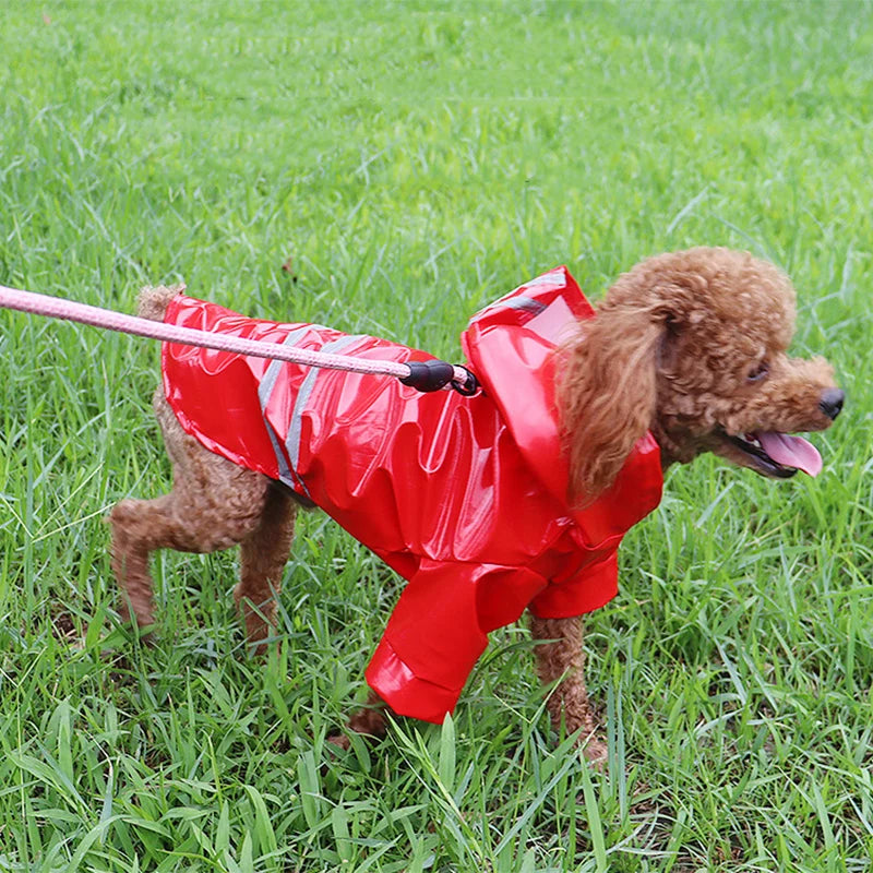 Capa de chuva para cachorro, capa impermeável e refletiva para animais de estimação, capa de chuva para filhotes, gatos, chihuahua, bulldog, animais de estimação, capa, poncho, fantasia
