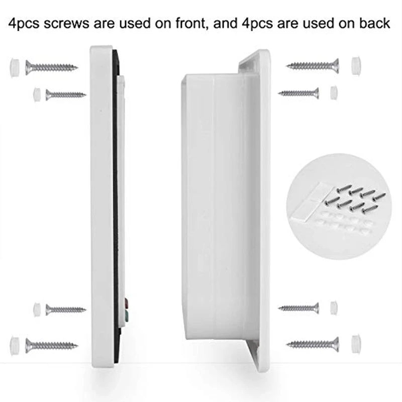 Porta magnética para animais de estimação com trava de 4 vias para gatos, portão de plástico ABS controlável, segurança para filhotes e gatinhos, kit de portas para animais de estimação